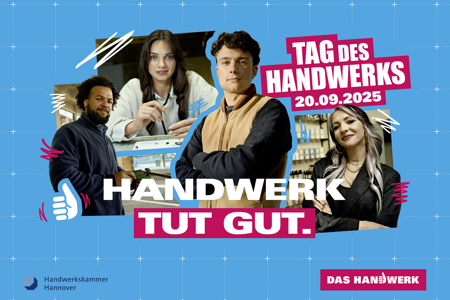 Plakat zum Tag des Handwerks mit dem Motto "Handwerk tut gut". Plakat zum Tag des Handwerks mit dem Motto "Handwerk tut gut".